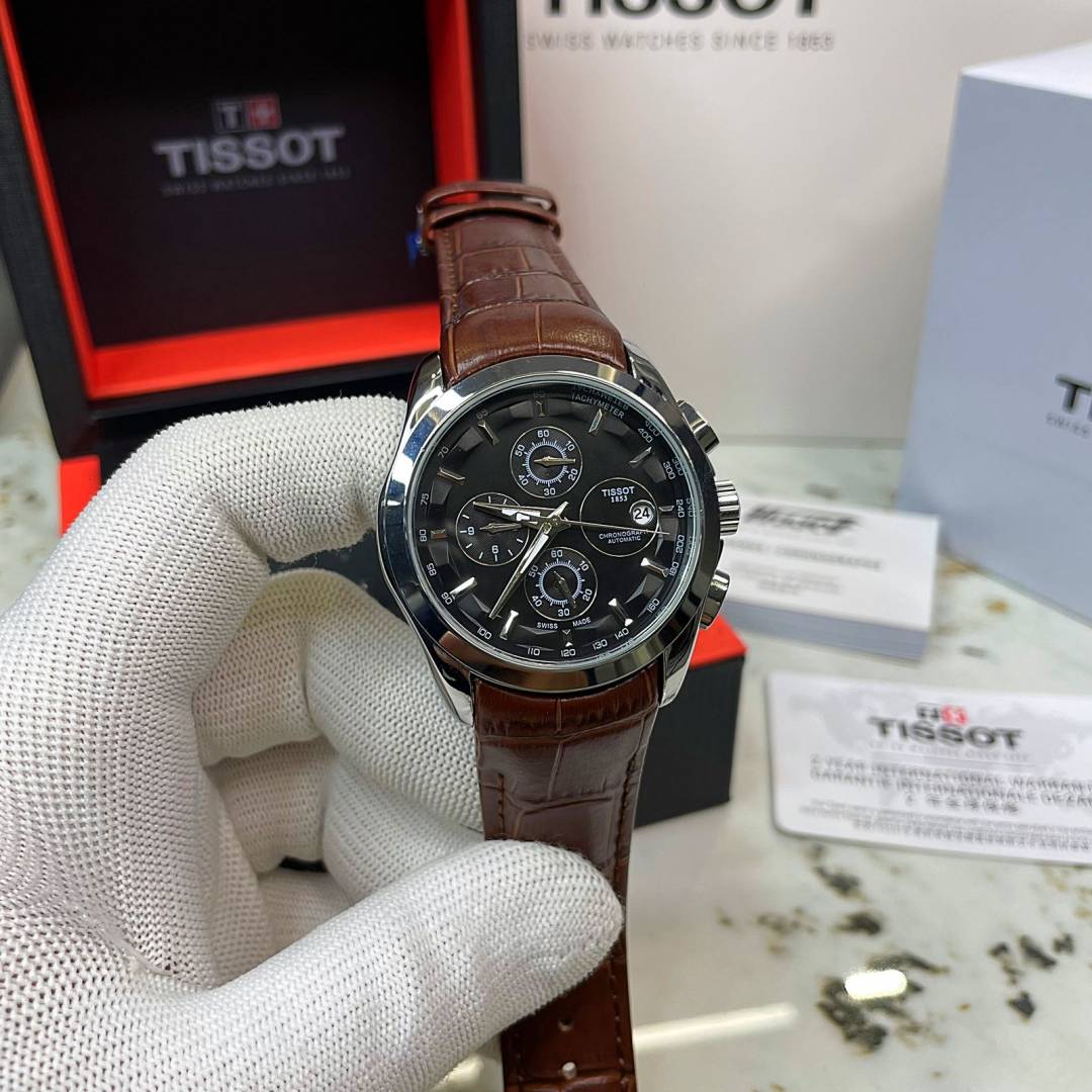 Tissoo t 1853 Couturier Brown-Silver-Black