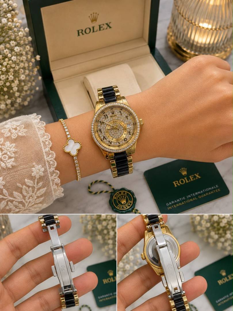 Roleex Women Sky Dweller Diamond Arabic