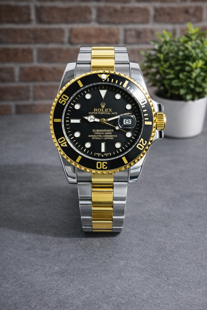 ROLLEX SUBMARINE TWO TONE BLACK DIAL AT291