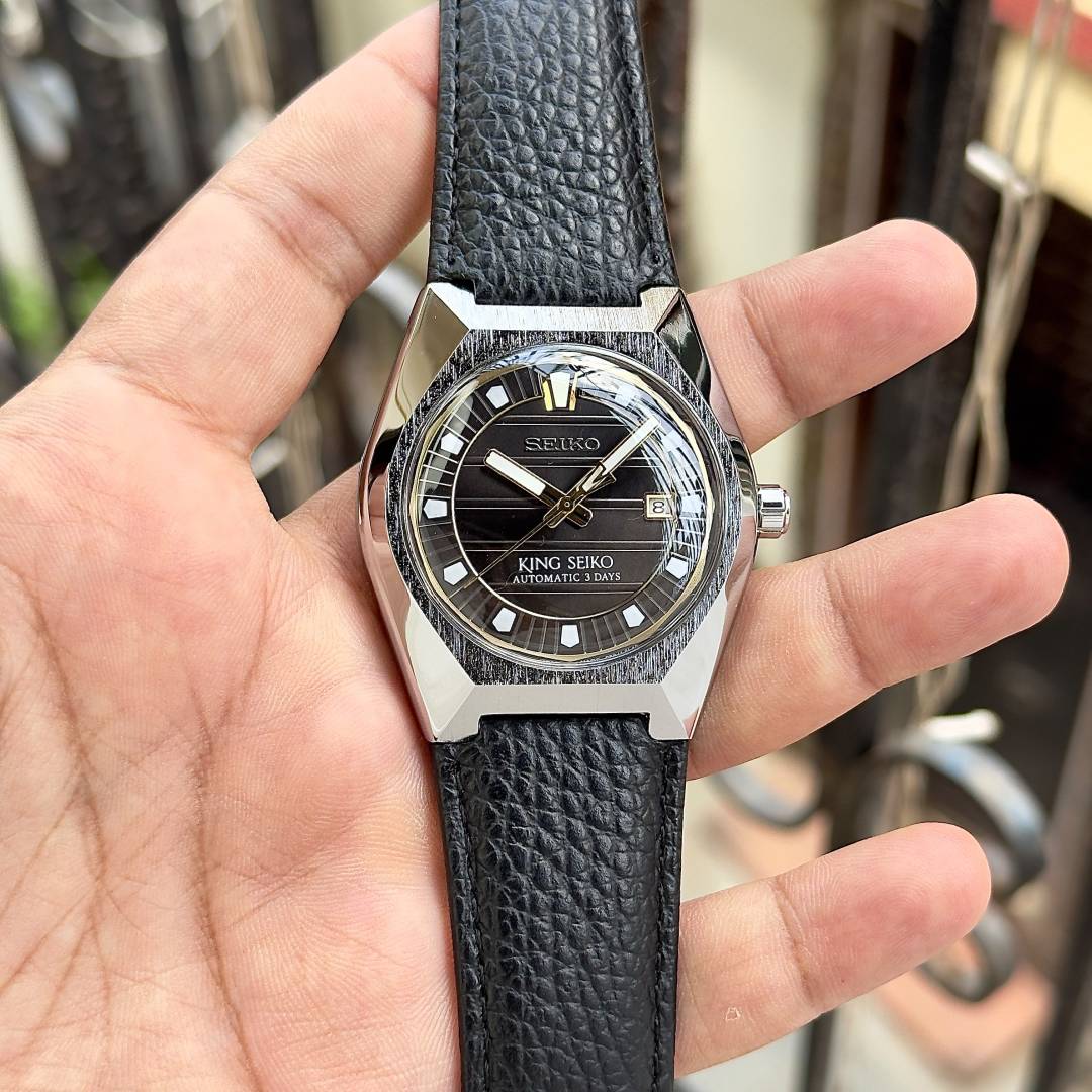 Seiko King Vanac Automatic black brown