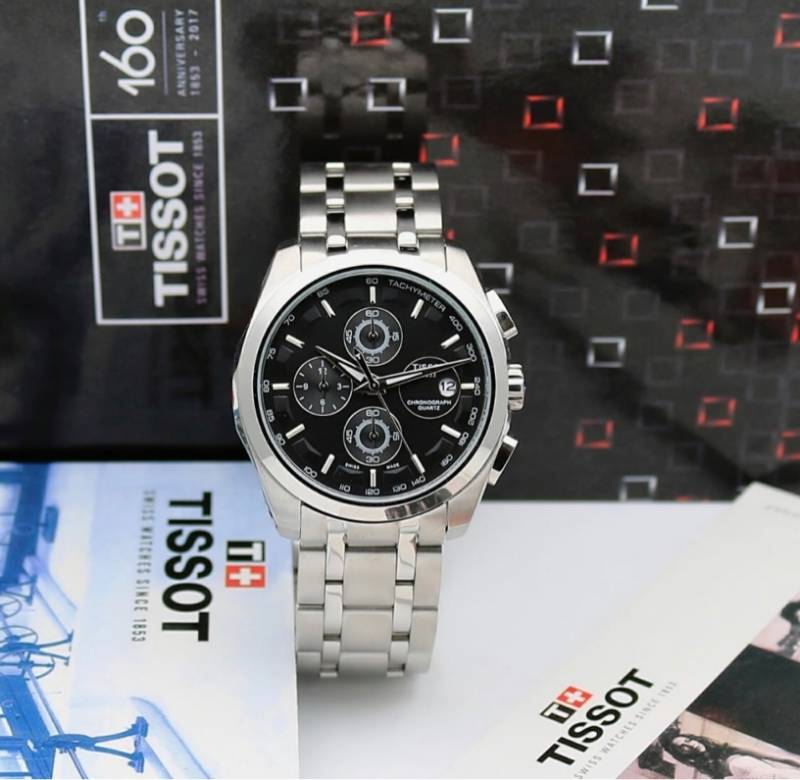 Tissoo t 1853 Couturier Silver-Black