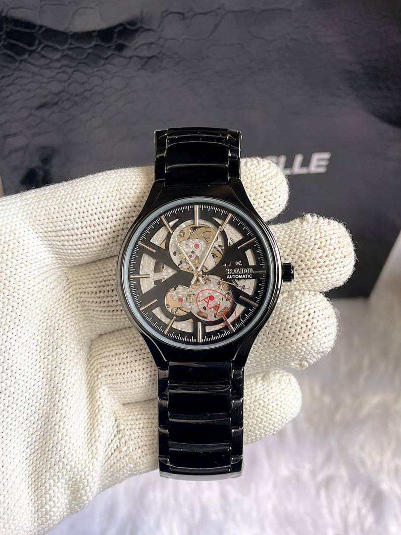 Raado True Round Automatic Black Silver Dial AT445