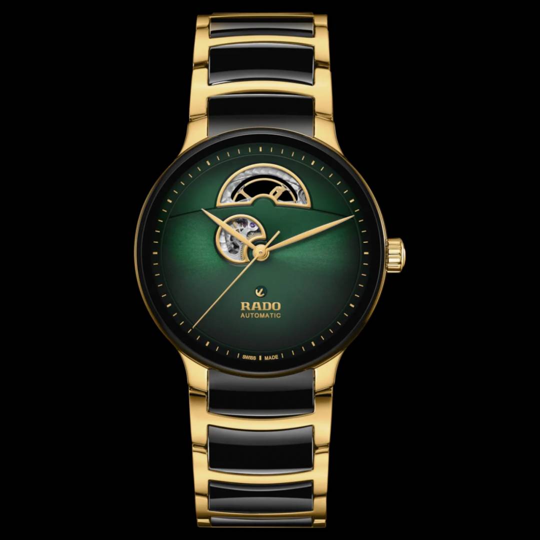 Radd o Centrix Automatic Open Heart 2 ton gold green