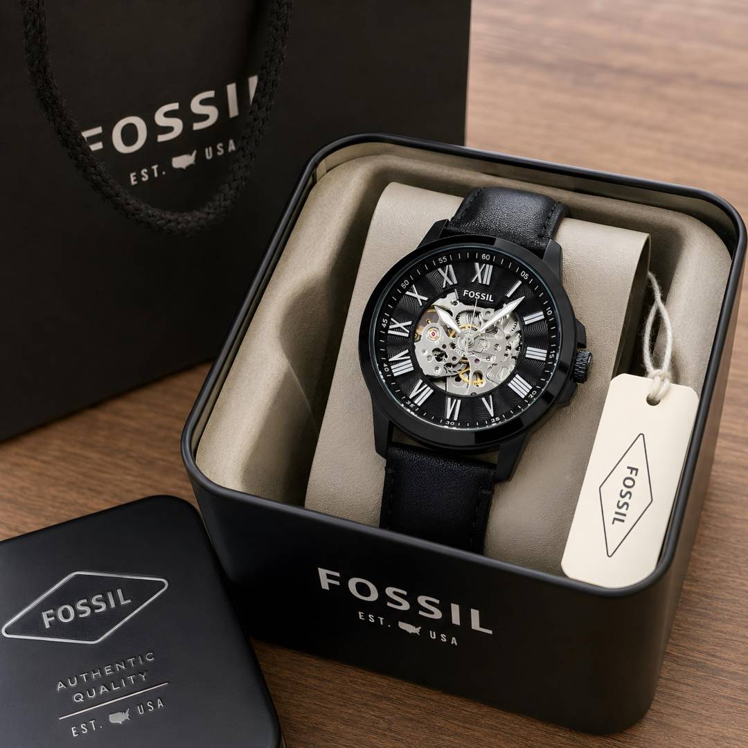 Fossii l Grant Automatic full black