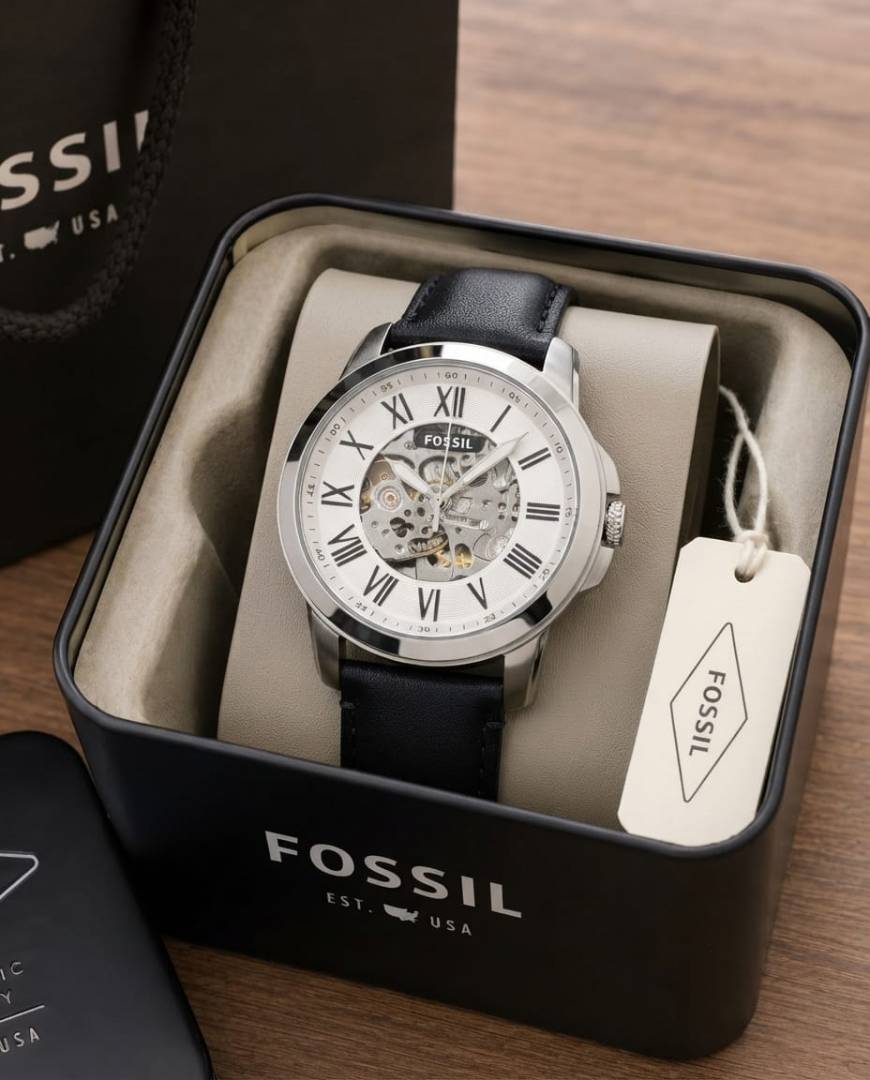 Fossi il Grant Automatic black silver white