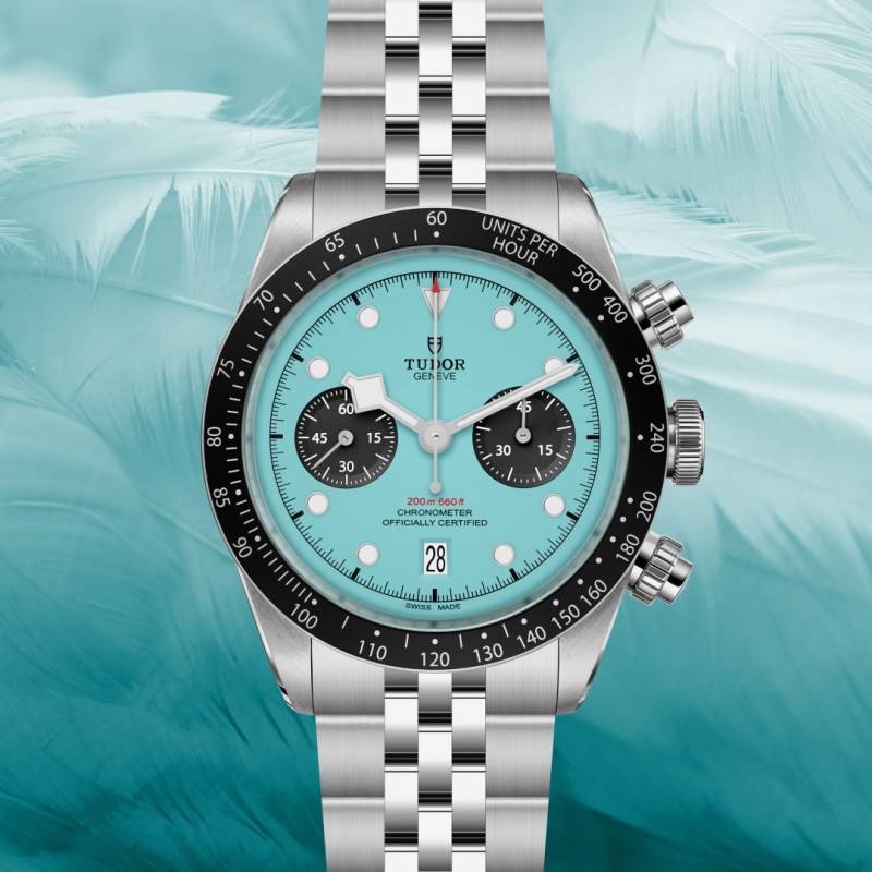 Tudor Black Bay Chrono silver sky blue