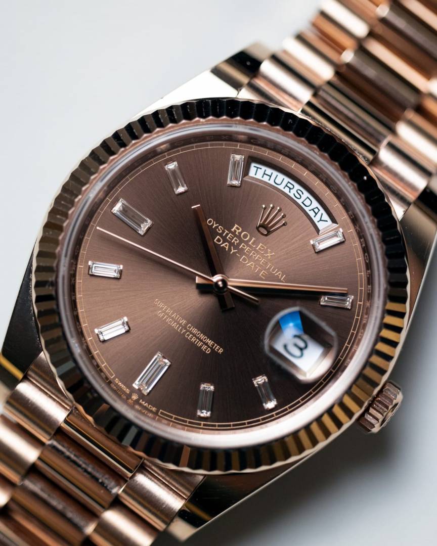 Rolee x Oyster Perpetual Day Date 40 Battery Copper-Brown