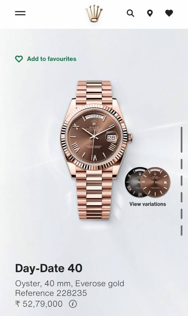 Rolee x Oyster Perpetual Day Date 40 Battery Copper Brown