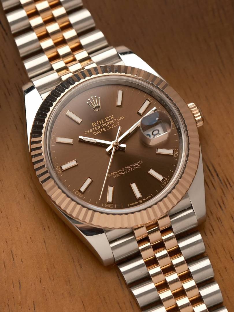 Rolee x Oyster Perpetual Date Just 2Ton-Copper-Brown