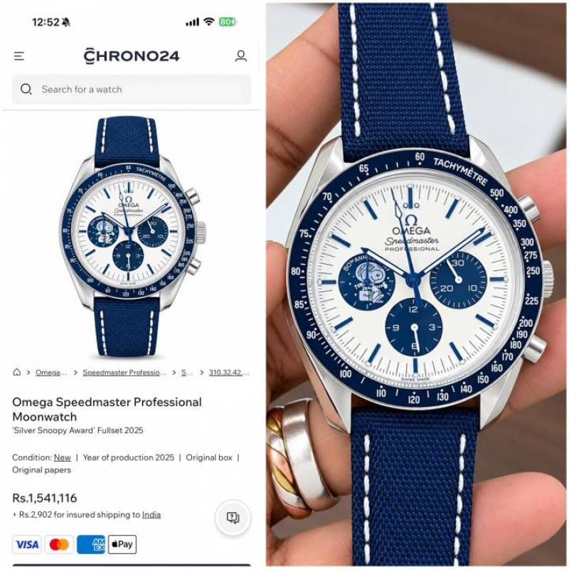 Omegg a speedmaster Snoopy 50Th Anniversary