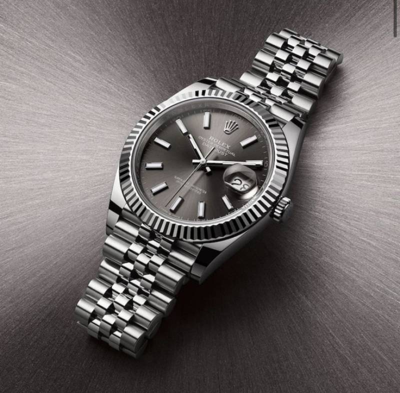 Rolee x Oyster Perpetual Date Just Silver-Grey