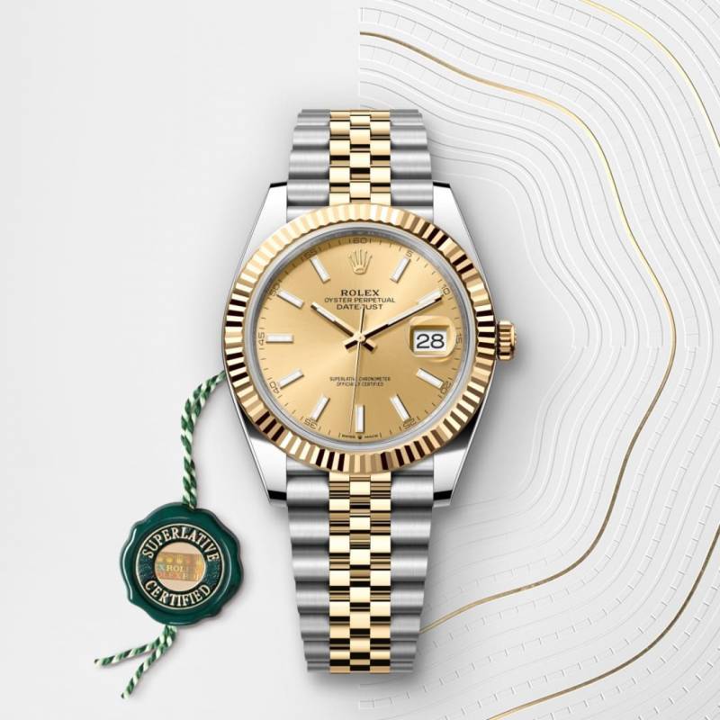 Rolee x Oyster Perpetual Date Just 2Ton Gold Yellow
