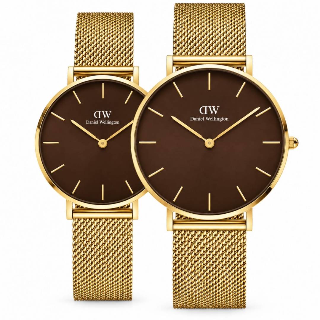 Daniel Wellington DW Couple Brown Dial