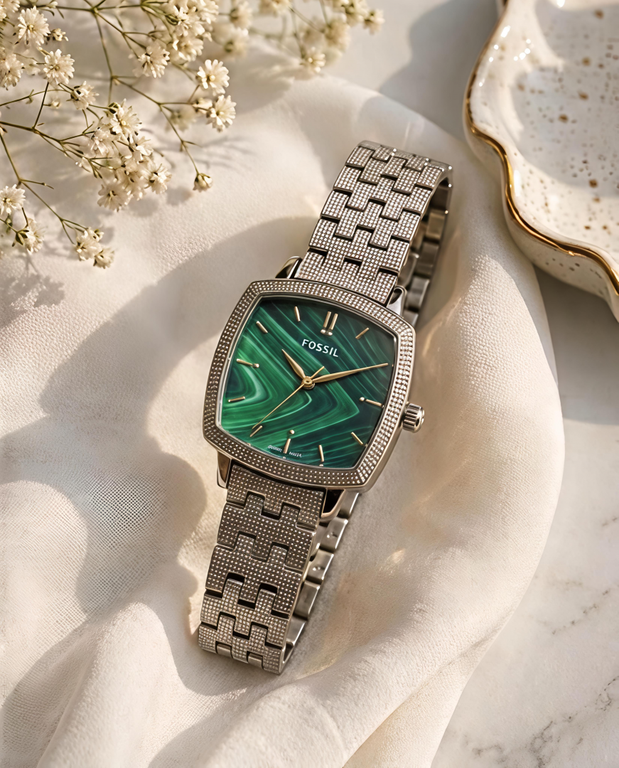 Fossii l x Nick Jonas Ladies Silver Green