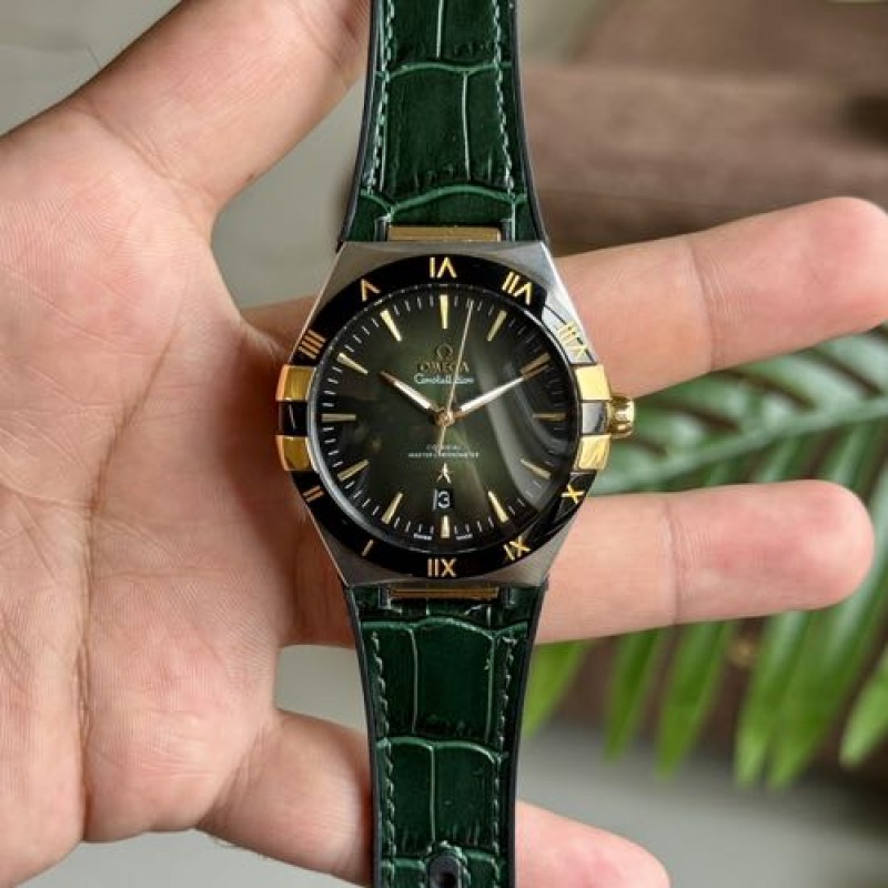 Omegha Constellation Green Gold