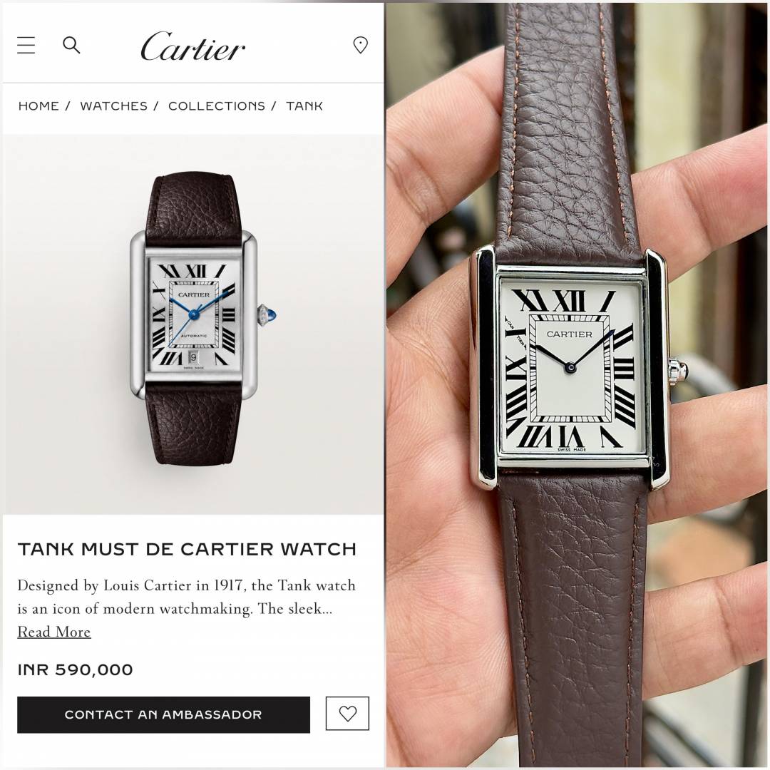 Cartie er tank must de cartie leather brown WC 2046