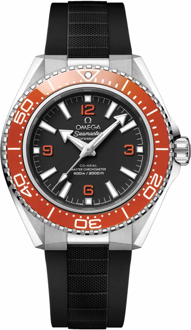 Omegg a Seamaster Planet Ocean 600M Co-Axial Master Chronometer black orange