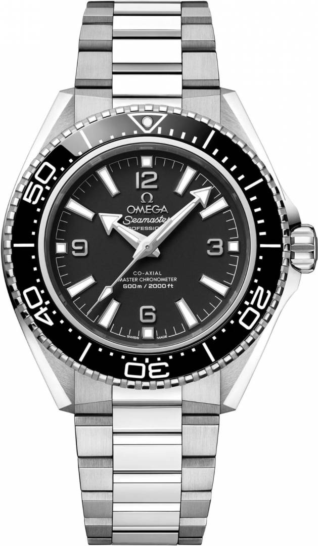 Omegg a Seamaster Planet Ocean 600M Co-Axial Master Chronometer metal silver Black