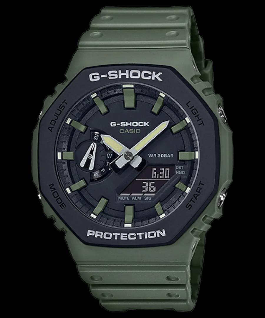 Casio G Shock Ga2100 full green