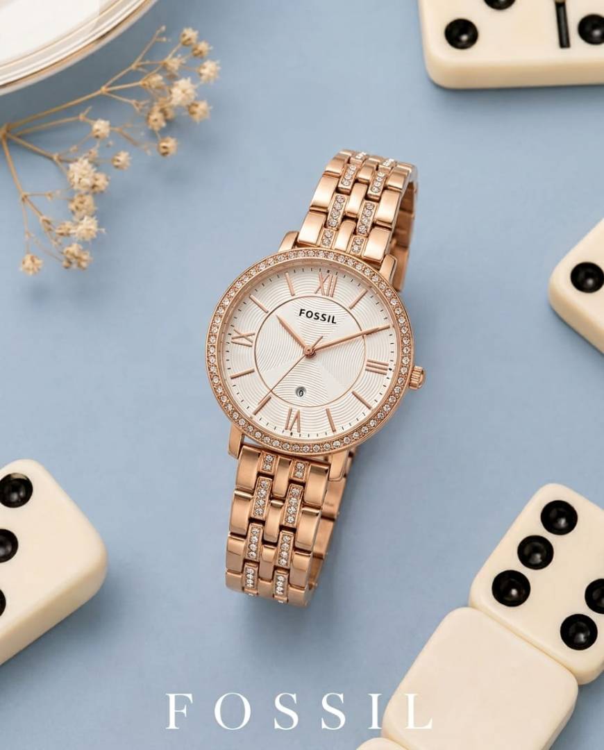 Fossii l Jacqueline Rose Gold White
