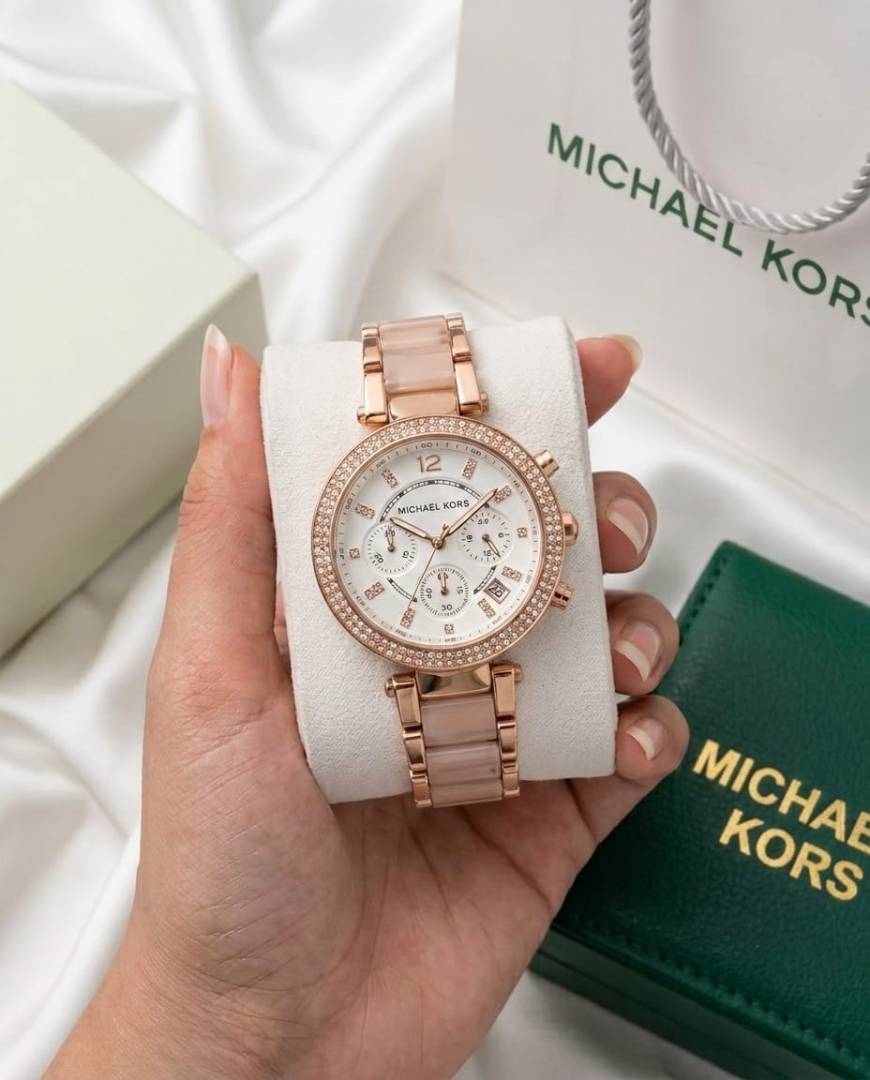 Michael l Kors Parker Pink-White