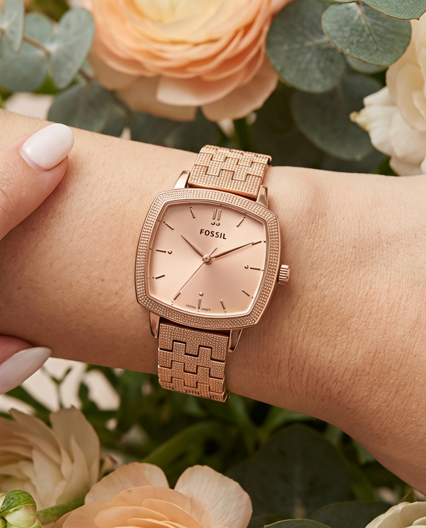 Fossii l x Nick Jonas Ladies Rose Gold Pink
