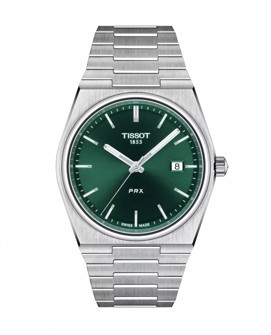 Tissort Prx 1853 Silver Green Dial