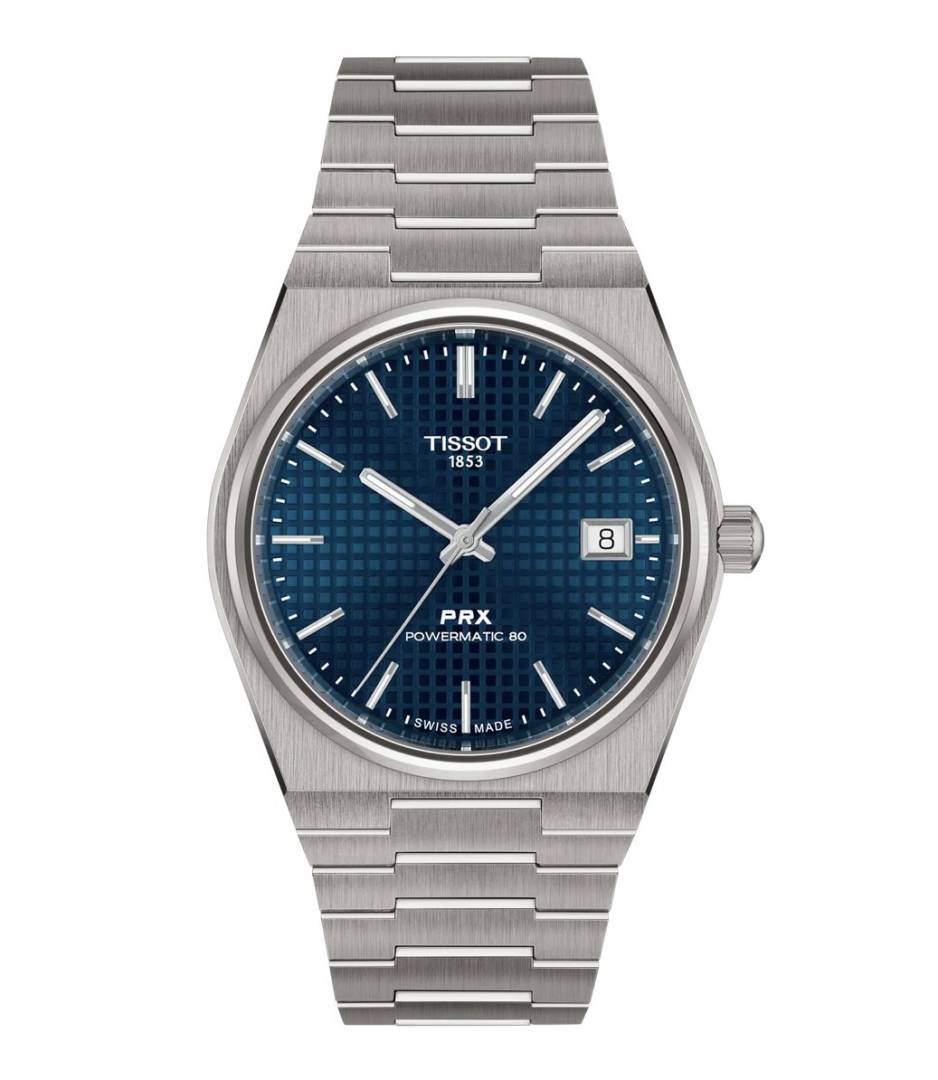 Tissort Prx 1853 Silver Blue Checks Dial