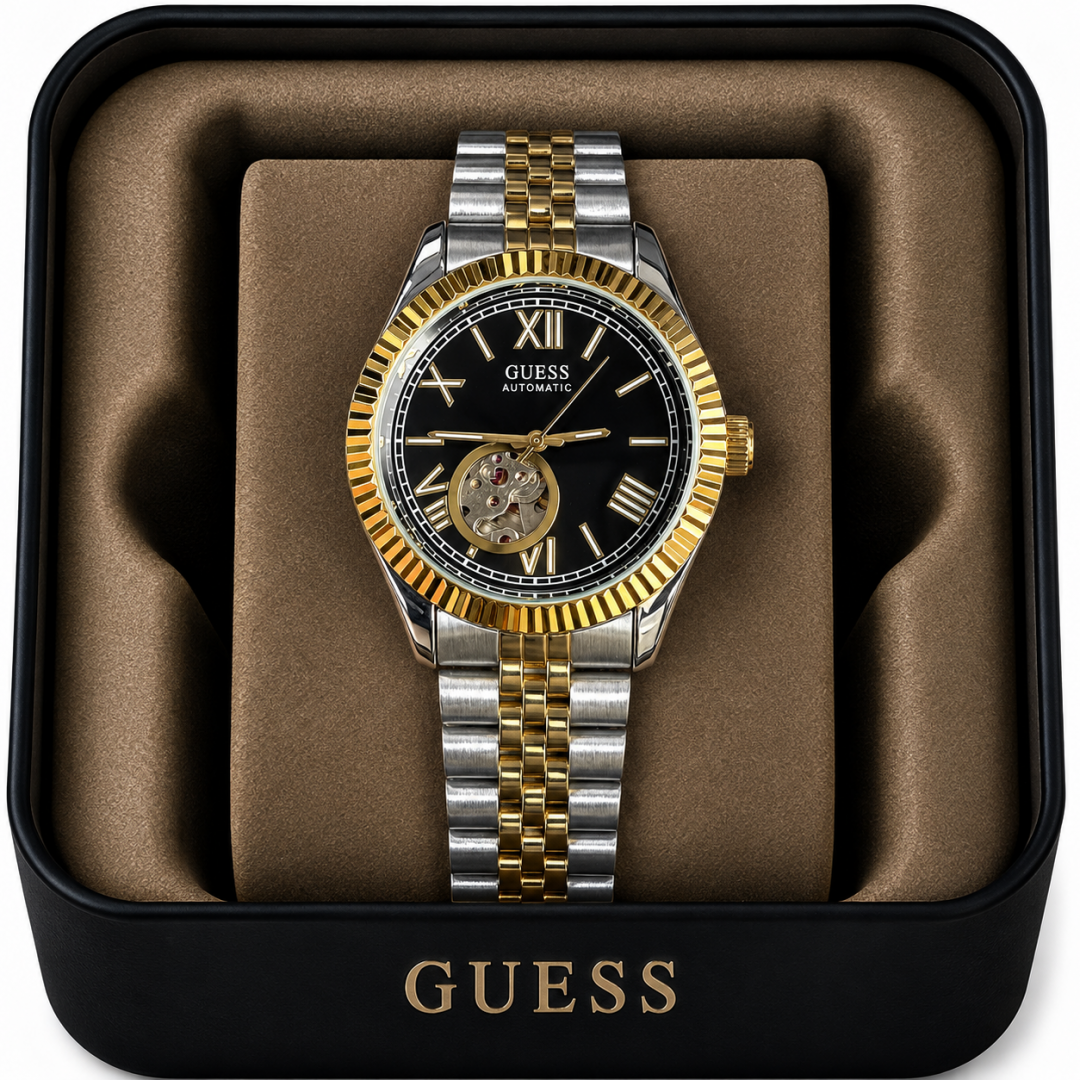 Guess Mens Automatic watch (Back open)