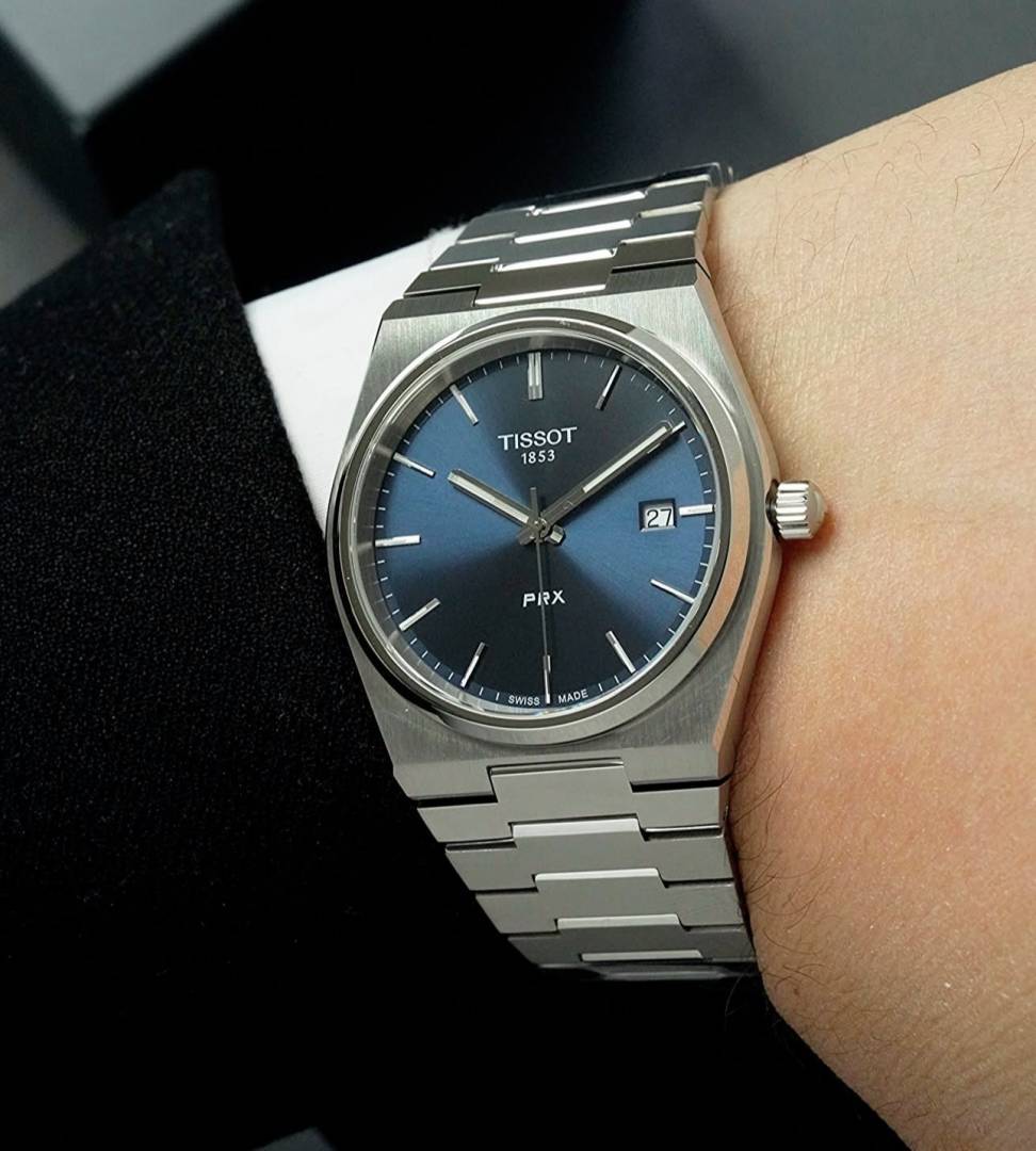 Tissort Prx 1853 Silver Blue Dial