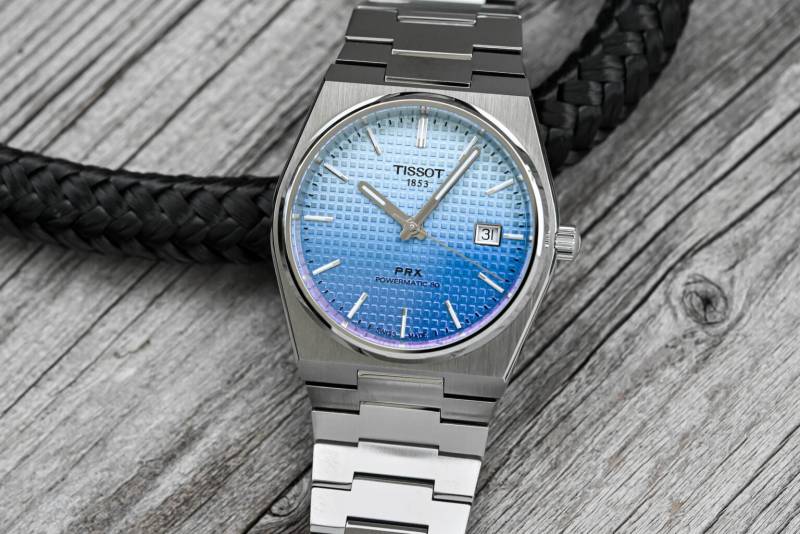 Alternative view of Tissort Prx 1853 Silver Powermatic 80 Sky Blue