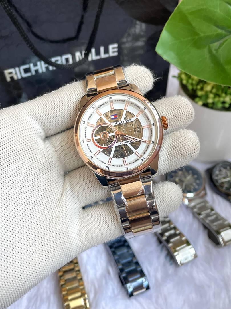 Tommyy  Hilfiger Automatic Two Tone White Dial AT146