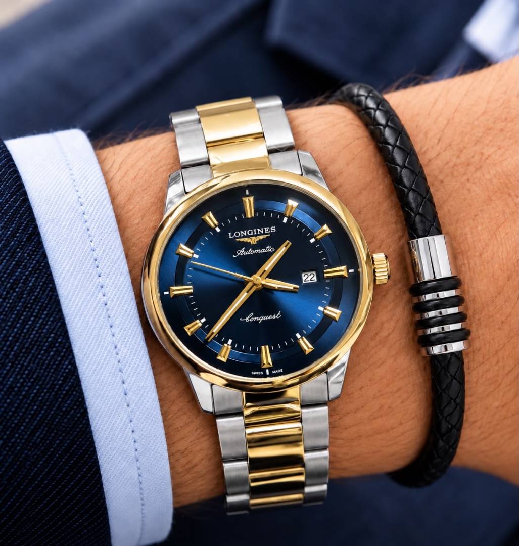 LONGINE WATCH gold-blue WC 2093