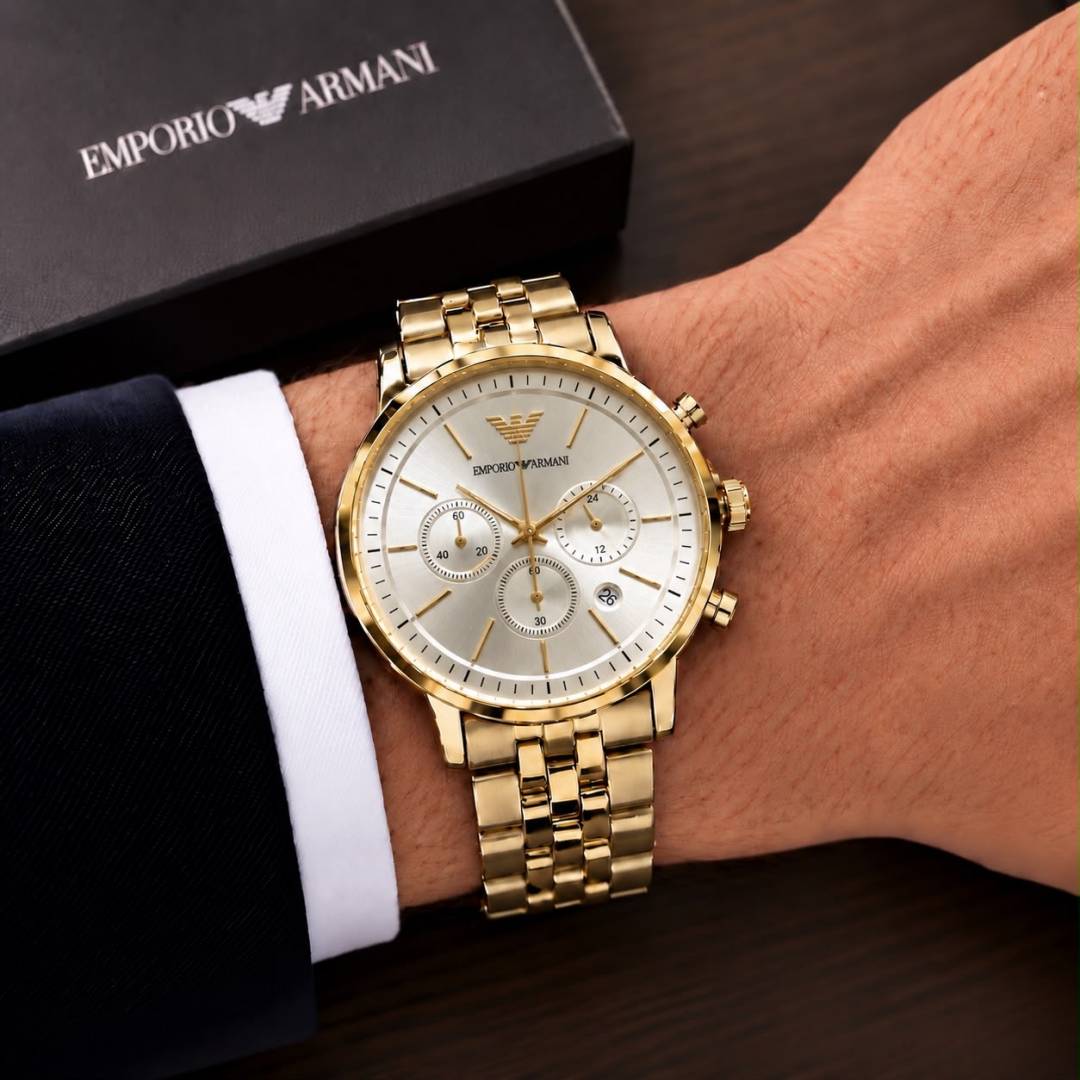 Emporio Armaani Watch gold-white WC 2102