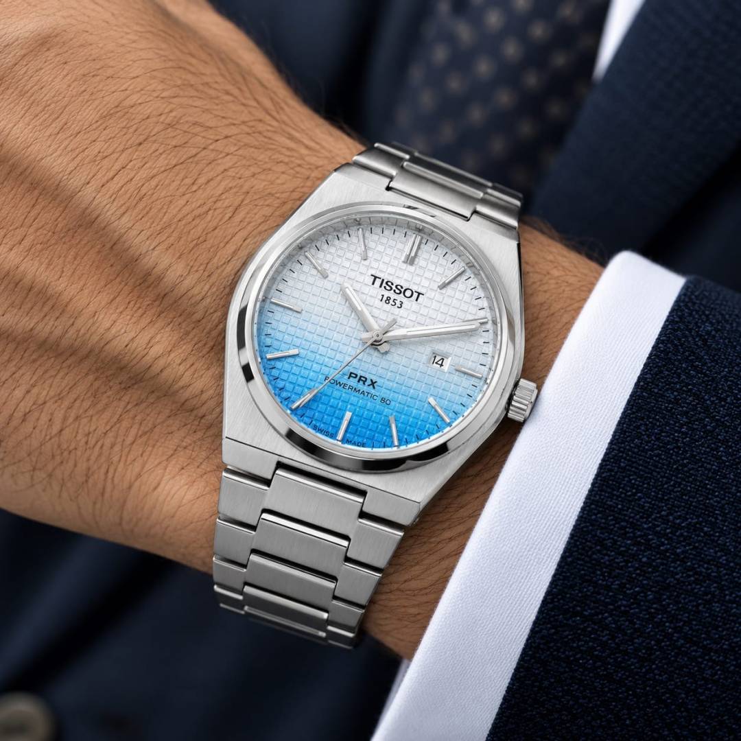 Tissort Prx 1853 Powermatic Silver Sky Blue