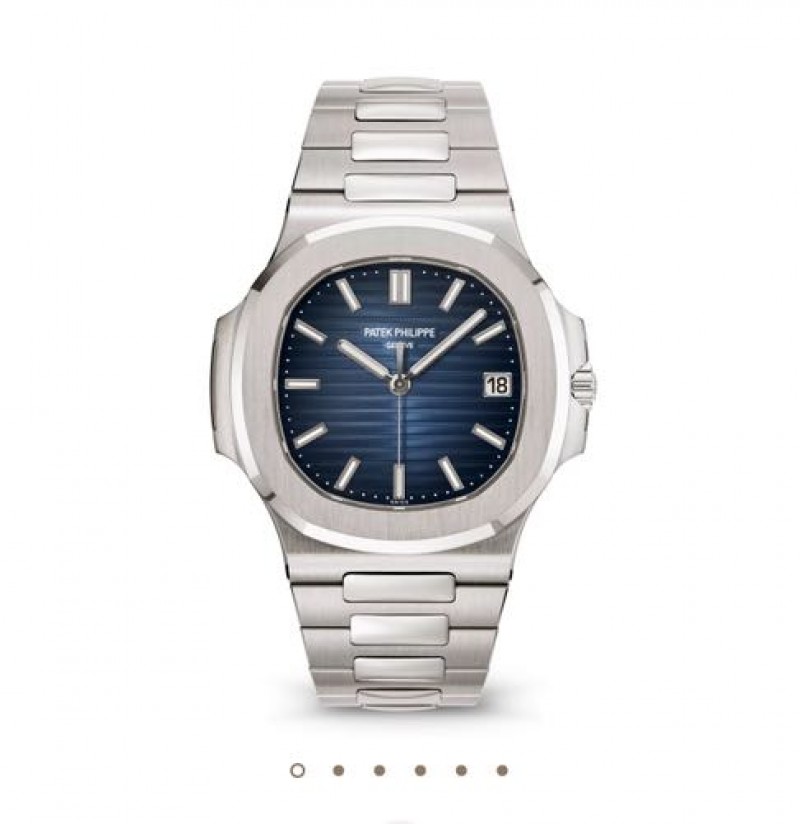 Patek Philipe Nautilus Silver Blue Semi ETA