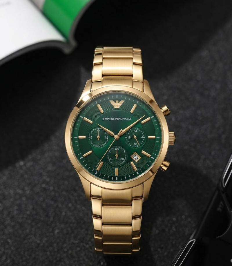 Emporio Armaan i Classic Gold Green