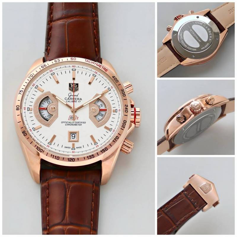 Tag heuee r carrera calibre 17 brown white