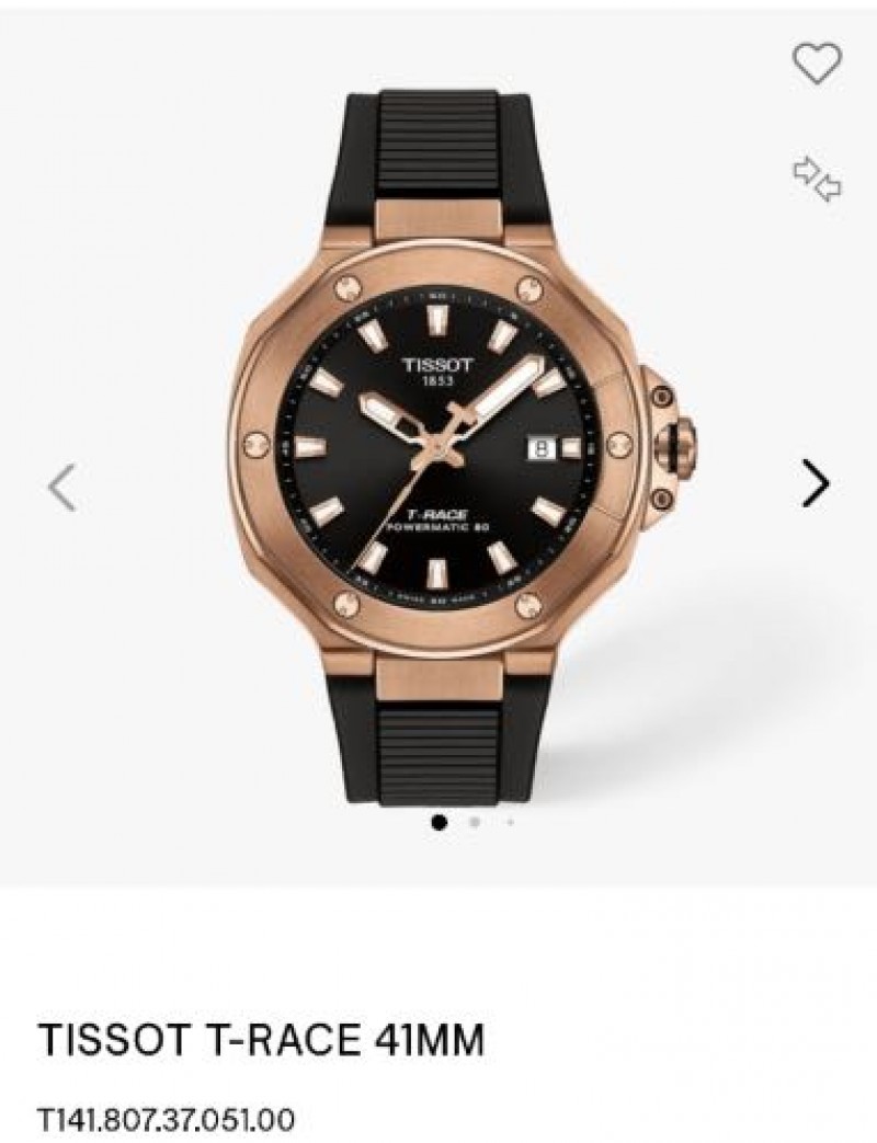 Tisot T Race Automatci Black Rose Gold Authentic Store Quality
