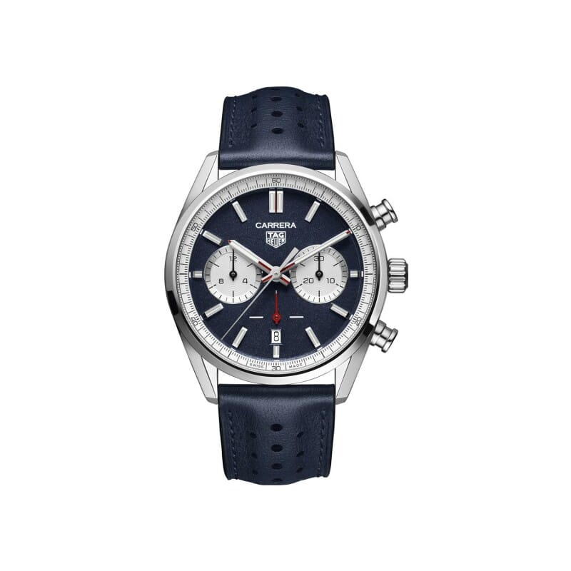 TAG Heuuer Carrera Chronograph 42mm France Limited Edition blue