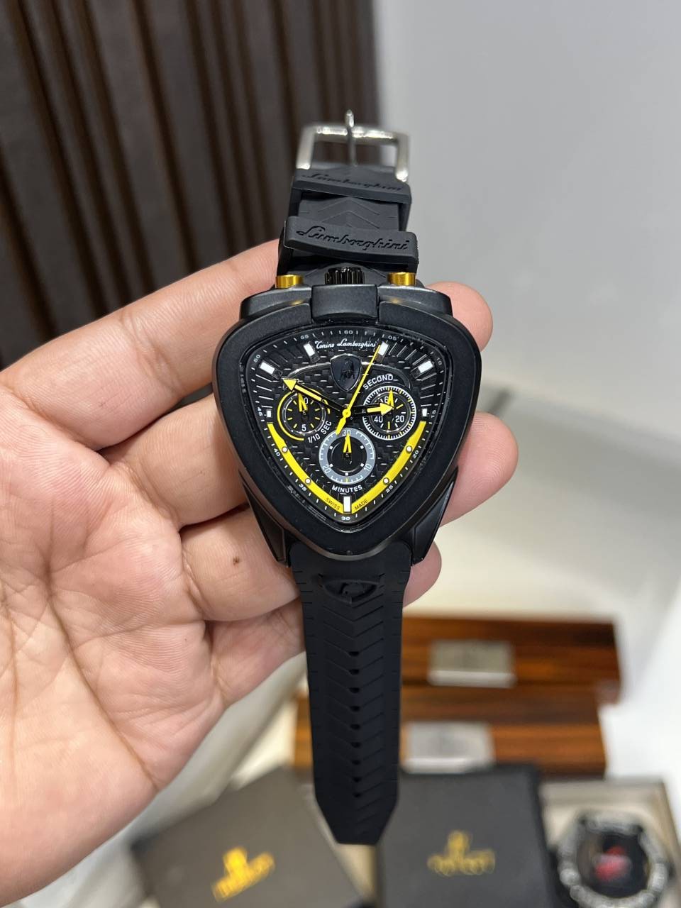 LAMBORGHINI ALL CHRONO WORKING PREMIUM WATCH