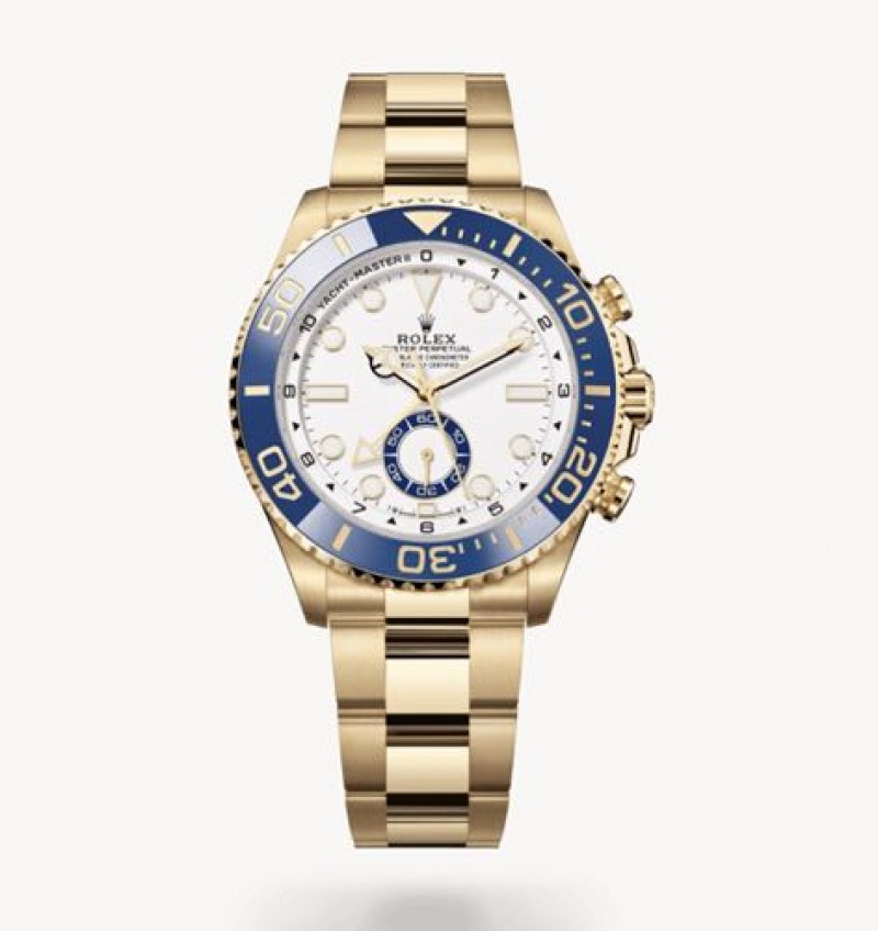 Rollex Yacht Master II Gold Blue
