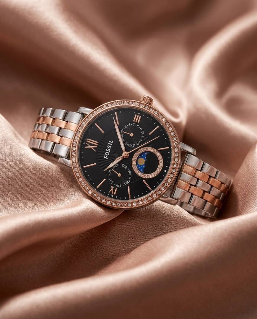 Fossii l Es3121 Jacqueline Sun Moon Two-Tone-Copper-Black