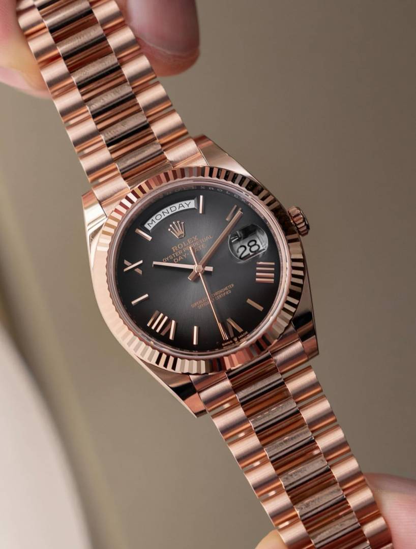 Rolee x Oyster Perpetual Day Date 40 Battery Copper-Grey
