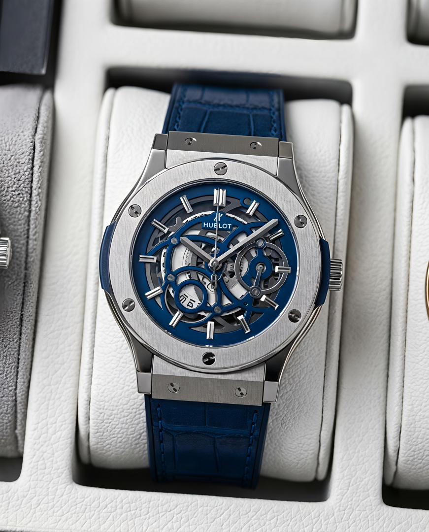 Hublot Classic Fusion Aerofusion Silver-Blue