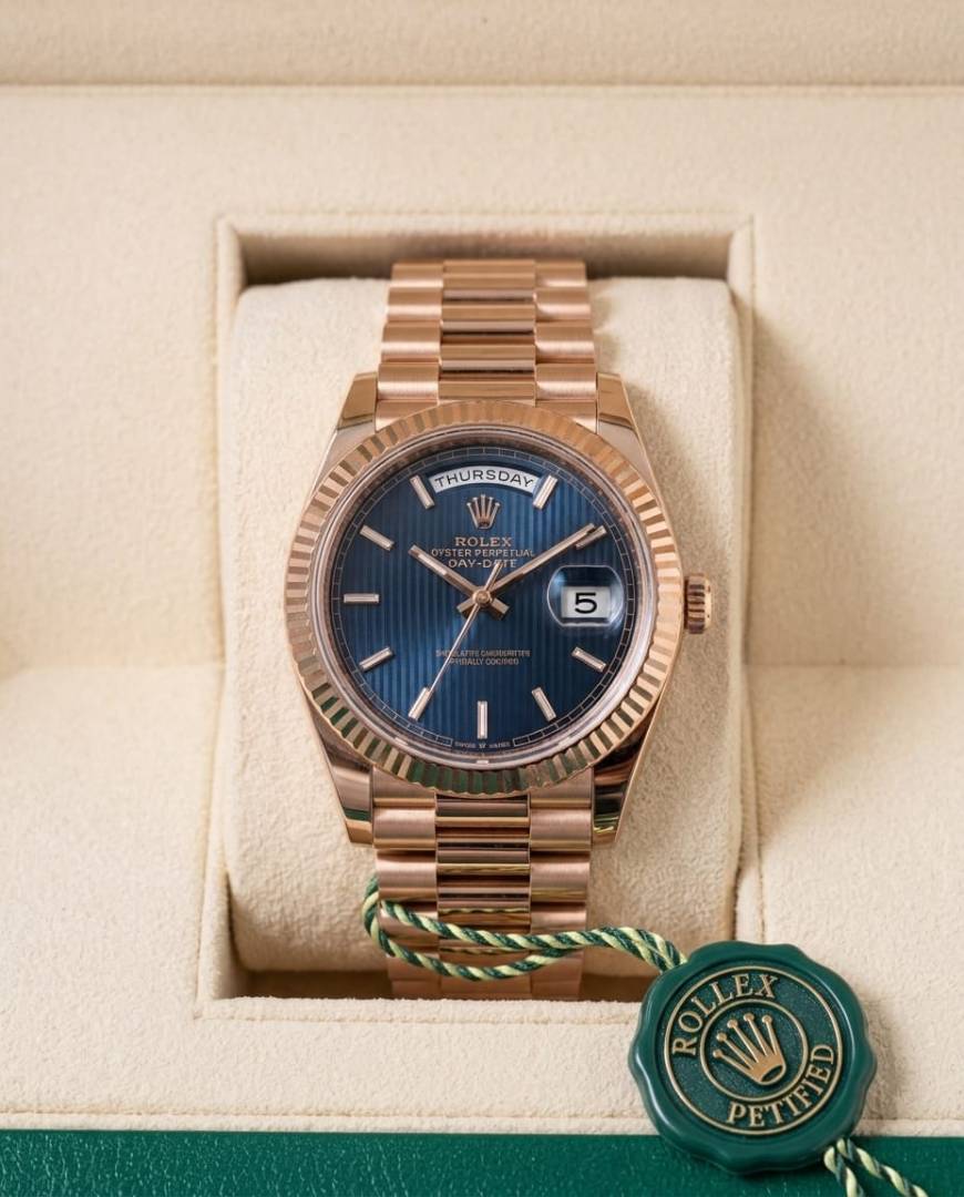 Rolee x Oyster Perpetual Day Date 40 Battery Copper-Blue