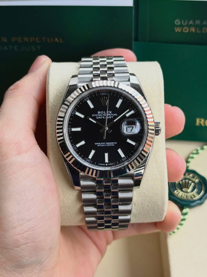 Rolee x Oyst uuer Perpetual Date Just Silver-Black