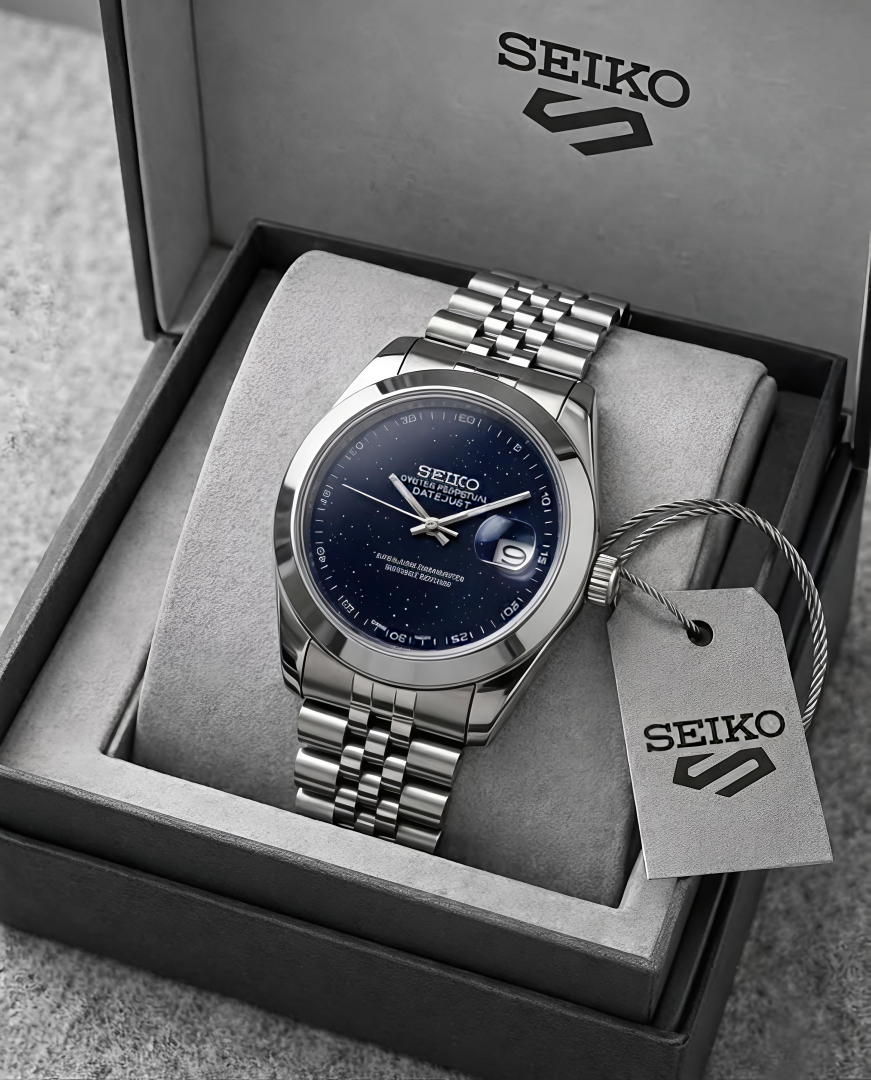Seiko Oyster Perpetual Date Just Galaxy Blue