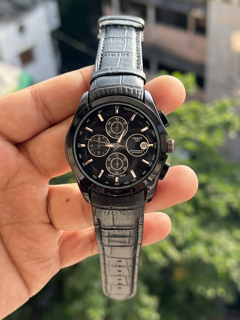TISOT 1853 LEATHER BELT ALL CHRONO WORKING PREMIUM WATCH