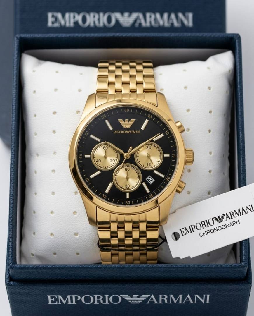 Emporio Armaan i AR11581 Chronograph Gold-Black